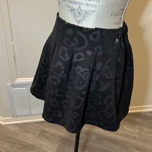Imported A-line faux pleated black hello Kitty skirt size M